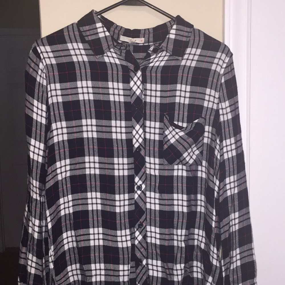 Soft plaid Button Up